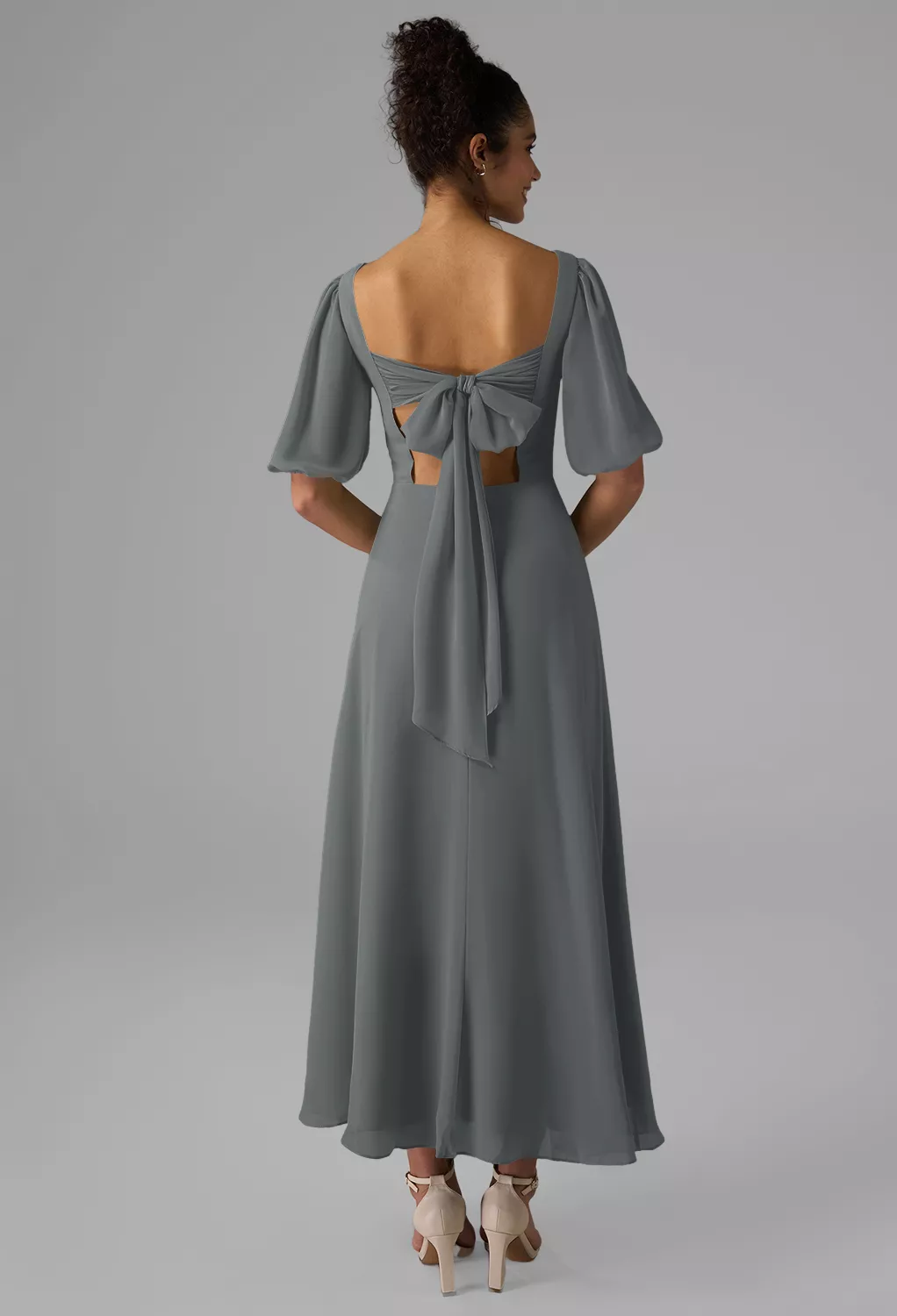 AW Rowan Steel Gray  Fall Wedding Guest Dresses