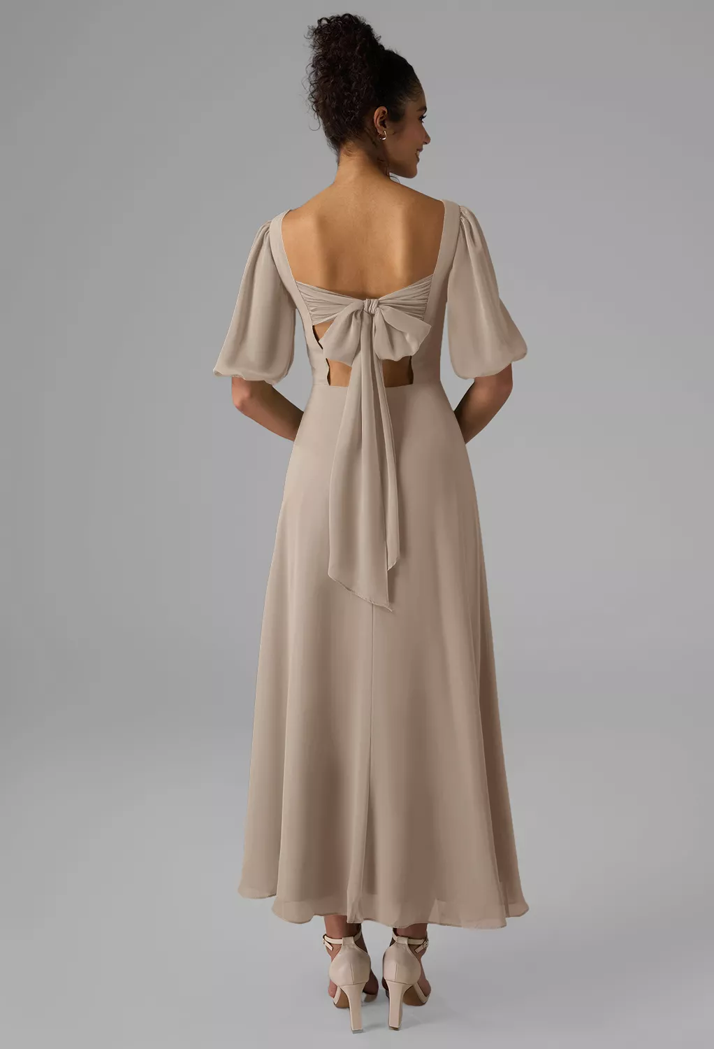AW Rowan Taupe  Fall Wedding Guest Dresses