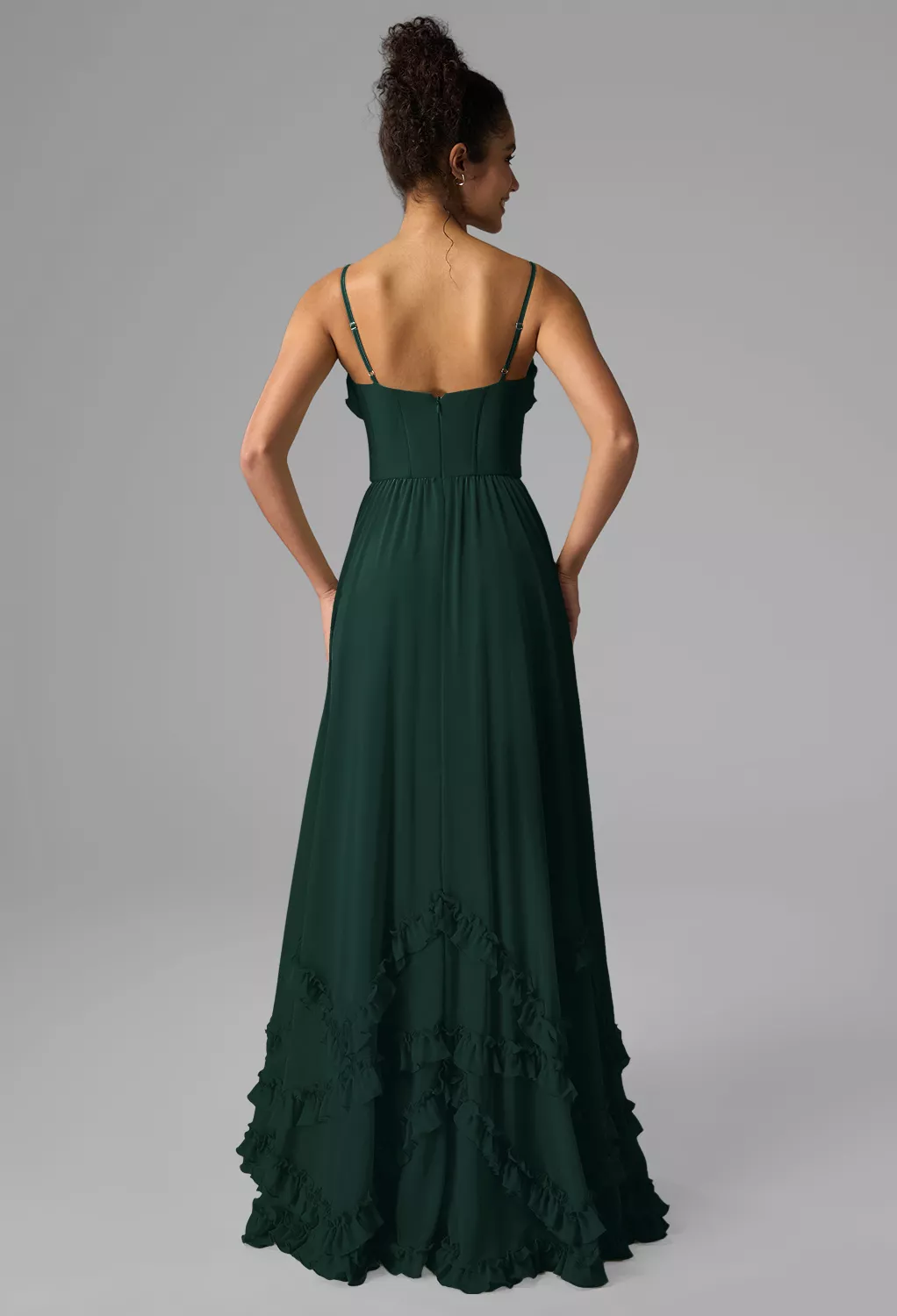 AW Kaitlin Dark Emerald  Bridesmaid Dresses