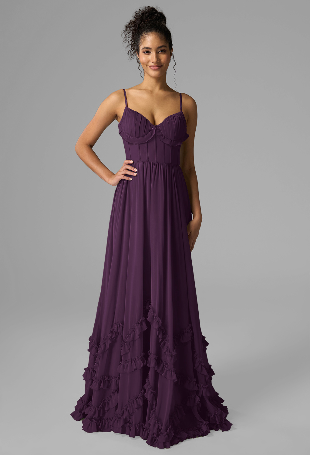 AW Kaitlin Grape  Wedding Guest Dresses