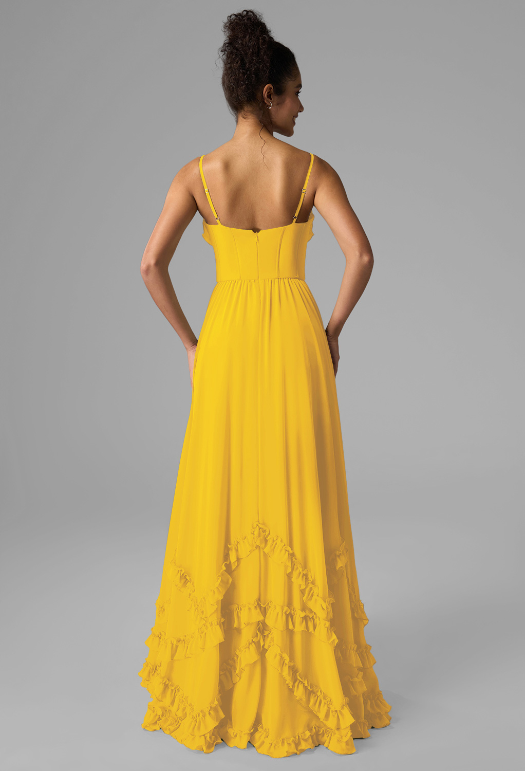 AW Kaitlin Mustard Yellow  Wedding Guest Dresses