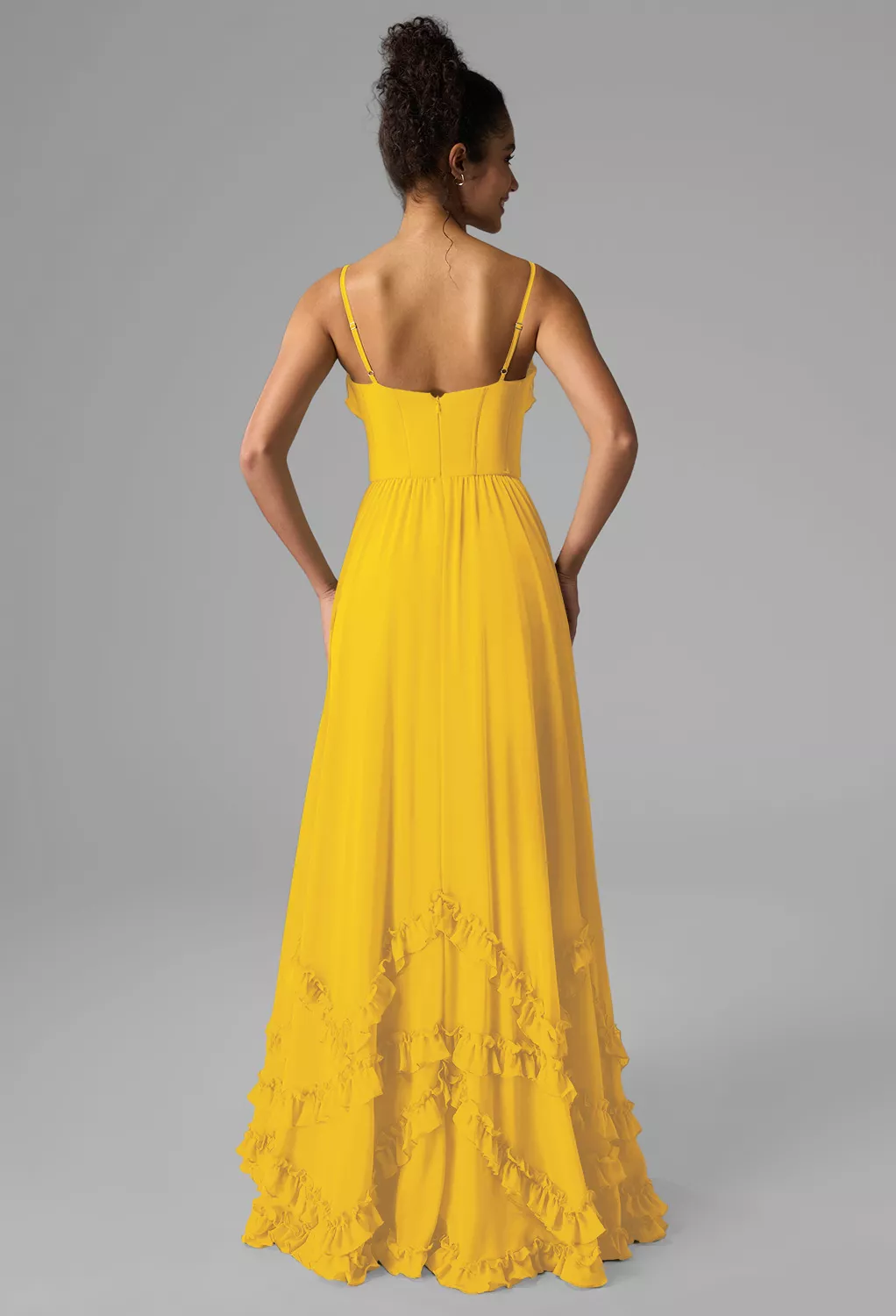 AW Kaitlin Mustard Yellow  Summer Wedding Guest Dresses