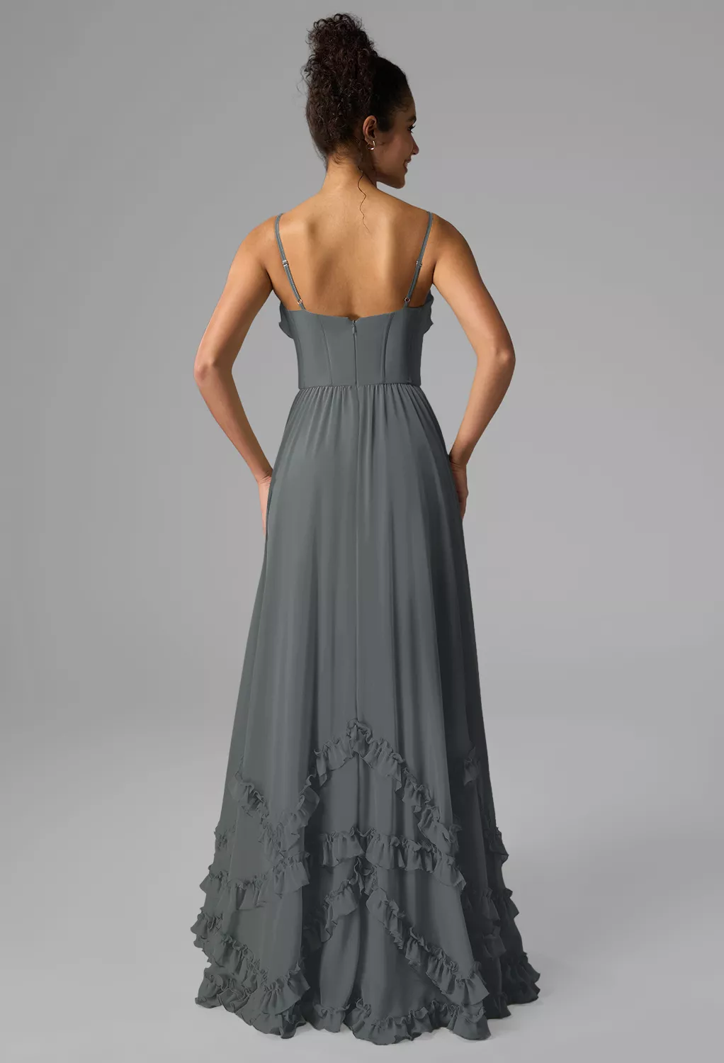 AW Kaitlin Steel Gray  Wedding Guest Dresses