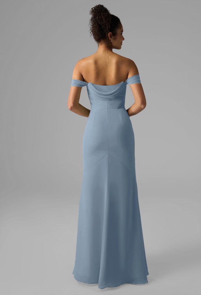 AW Chelsea Light Dusty Blue  Floral Bridesmaid Dresses