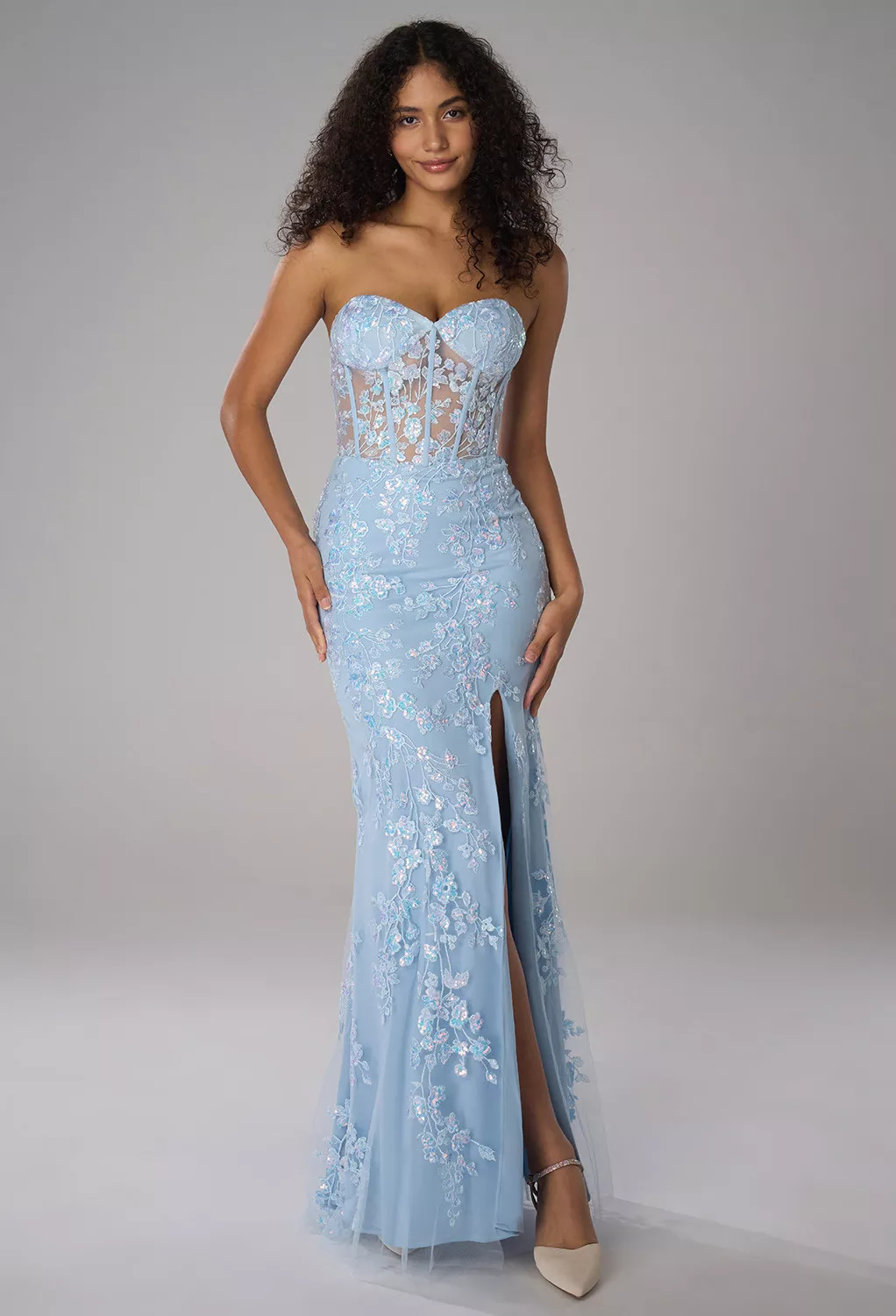 AW Ebony Baby Blue  Dresses