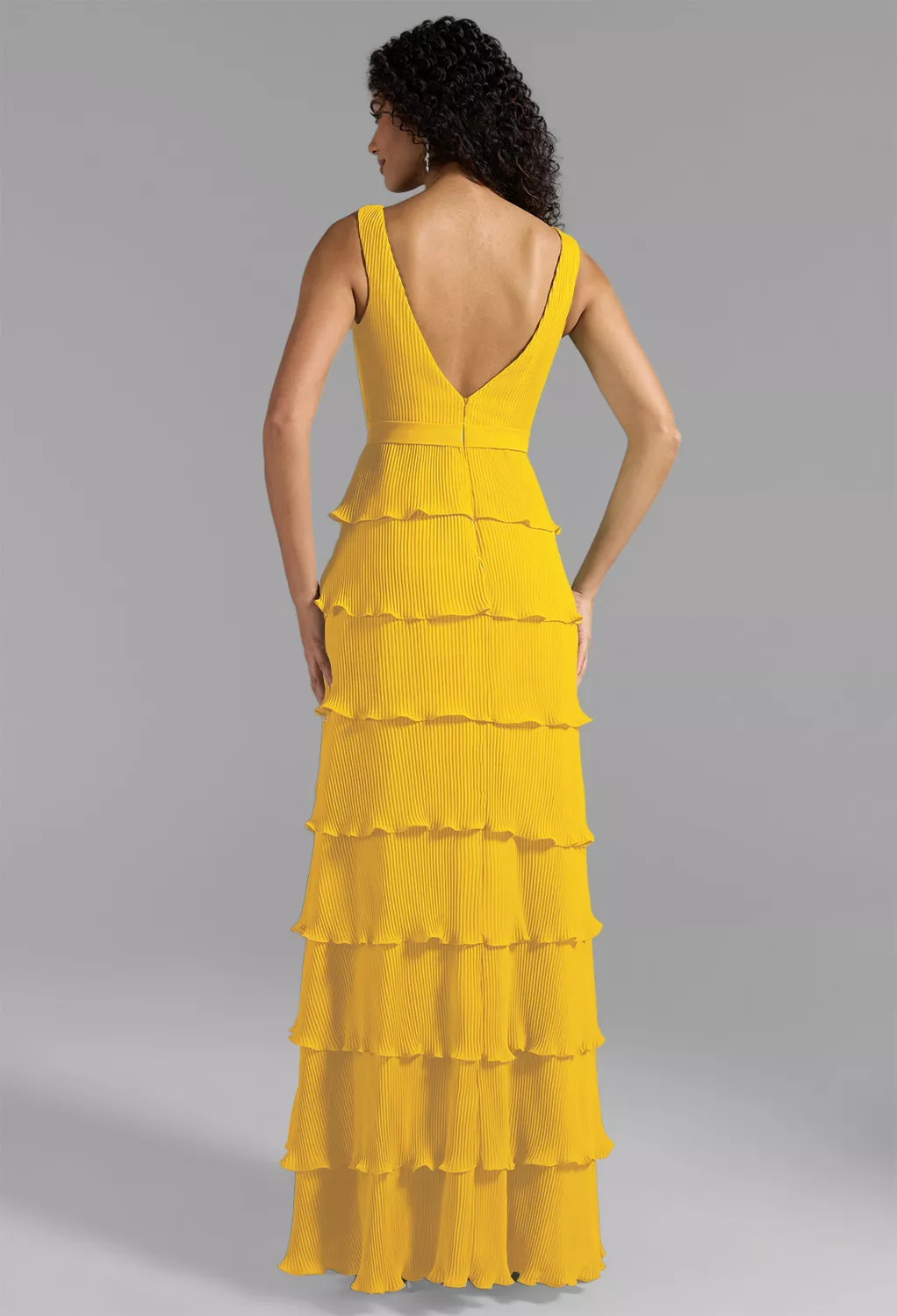 AW Leanne Mustard Yellow  Fall Wedding Guest Dresses