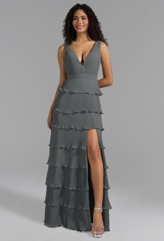 AW Leanne Steel Gray  Formal Dresses