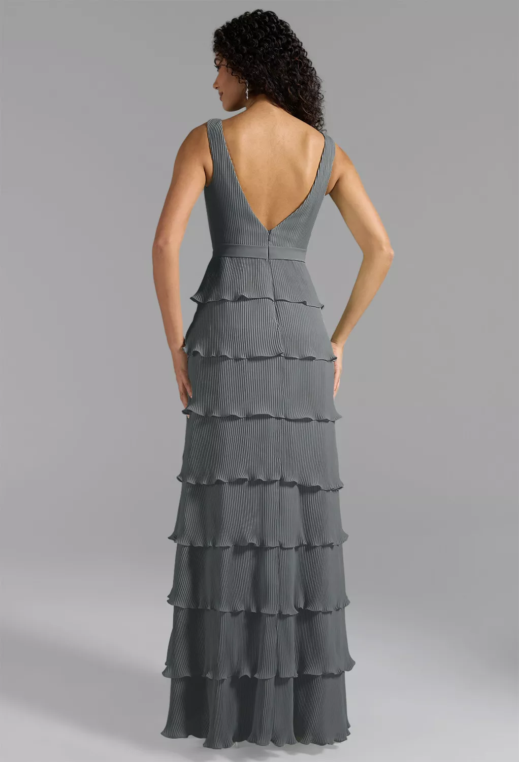 AW Leanne Steel Gray  Fall Wedding Guest Dresses