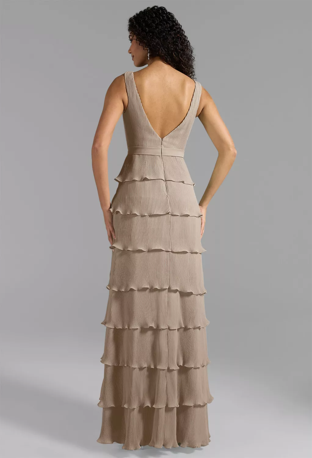 AW Leanne Taupe  Wedding Guest Dresses