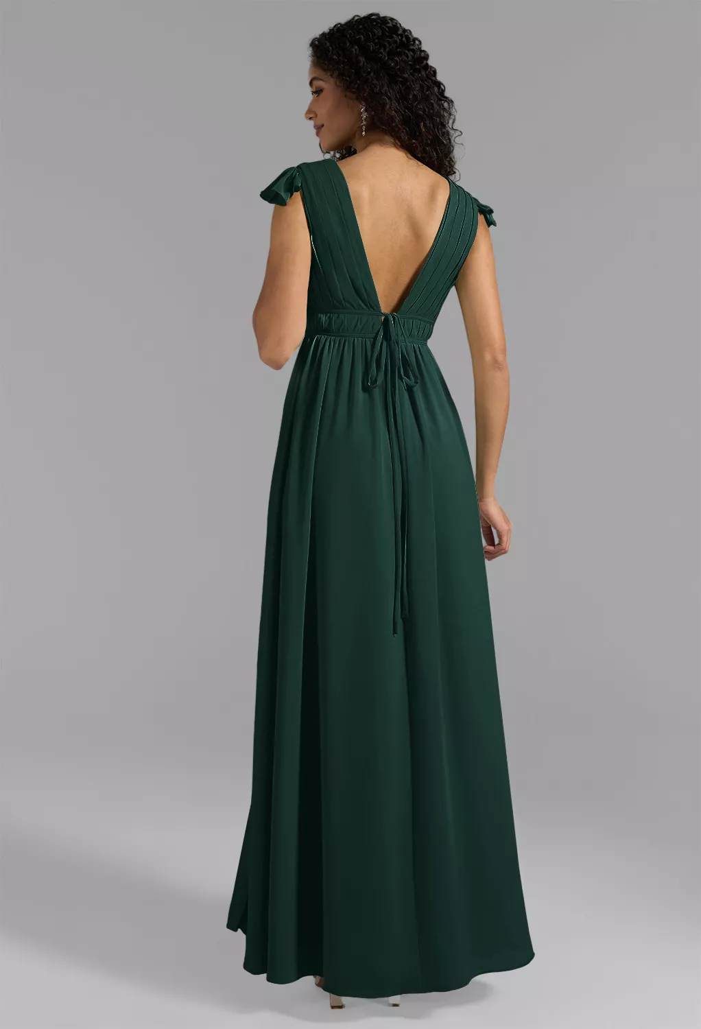 AW Isabella Dark Emerald  Fall Wedding Guest Dresses