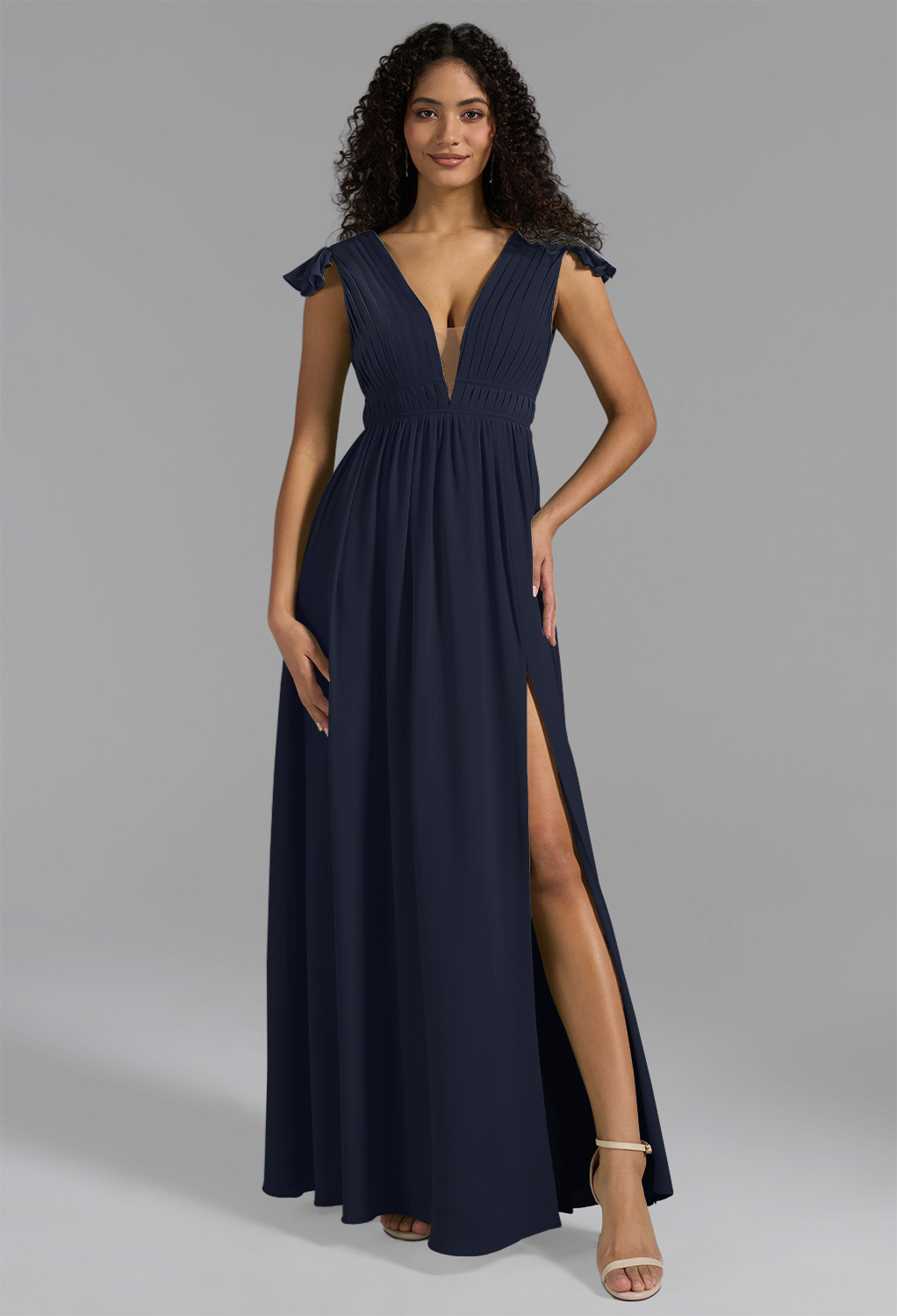 AW Isabella Dark Navy  Spring Wedding Guest Dresses