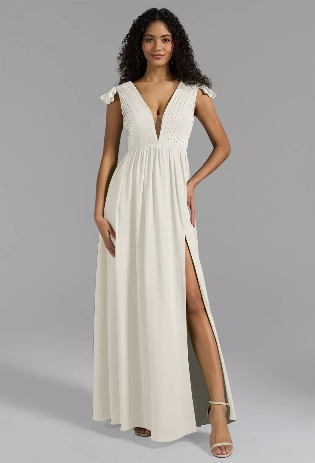 AW Isabella Ivory  Fall Wedding Guest Dresses