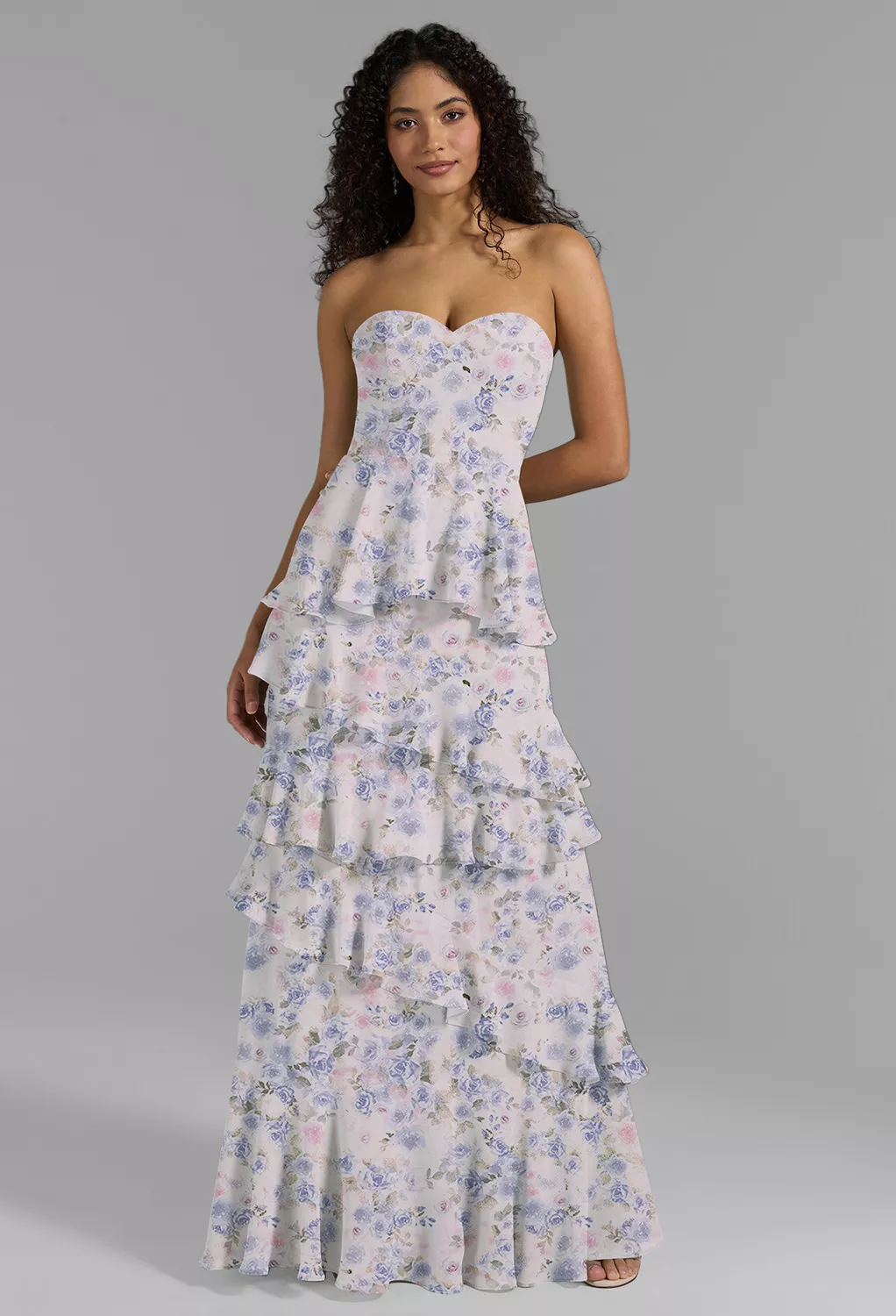 AW Nate Azure Purple Print  Spring Wedding Guest Dresses