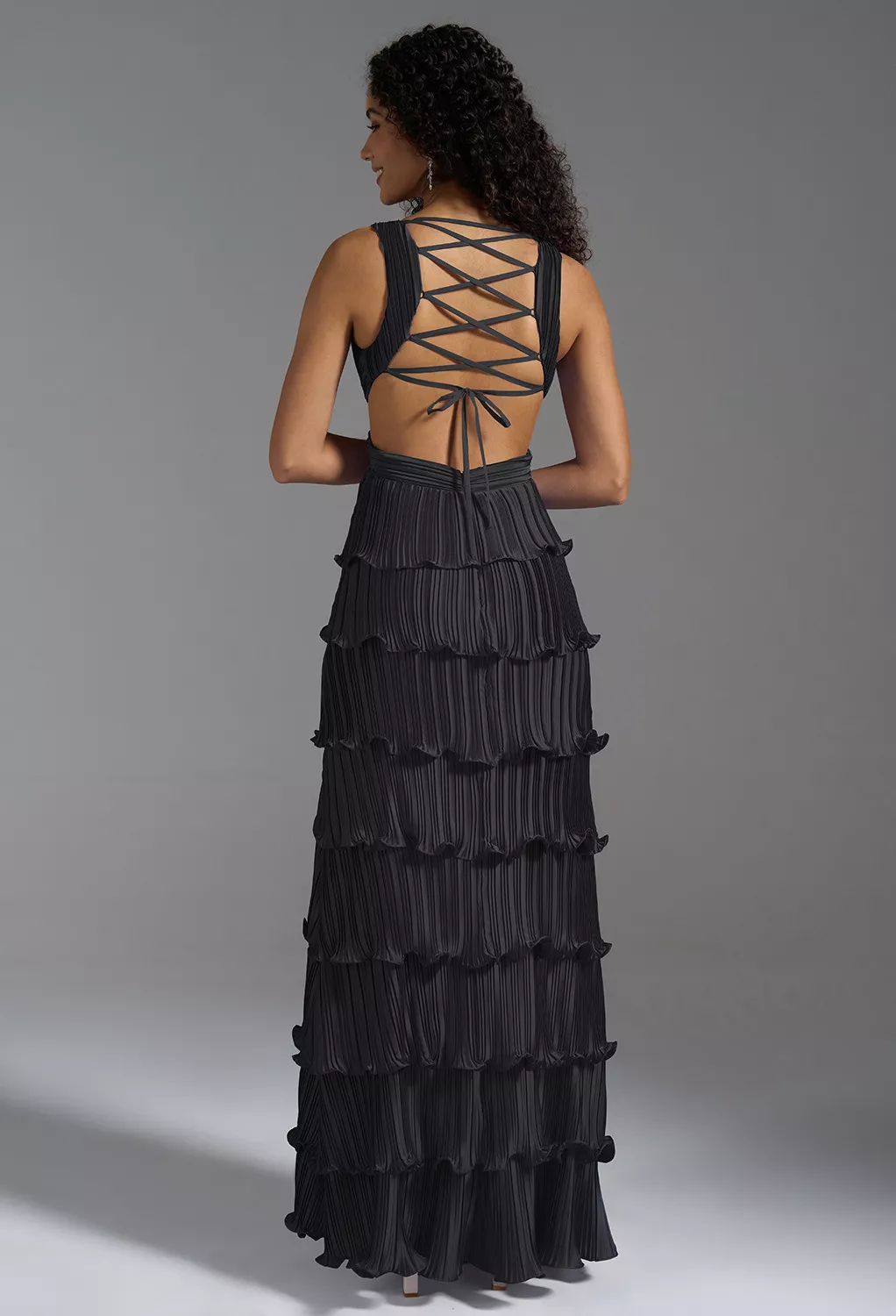 AW Siena Black Metallic  Wedding Guest Dresses