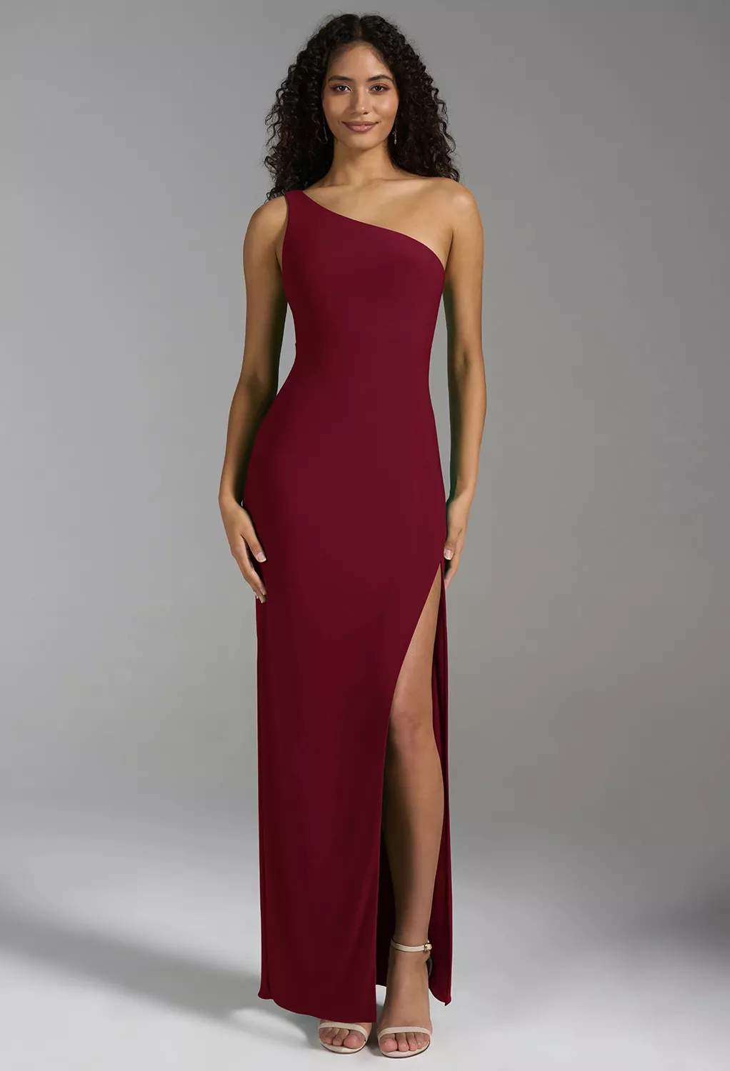 AW Colby Burgundy  Fall Wedding Guest Dresses