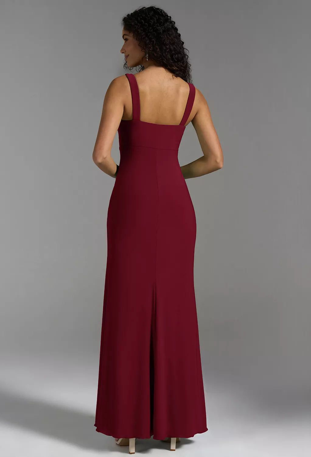 AW Eleri Burgundy  Fall Wedding Guest Dresses
