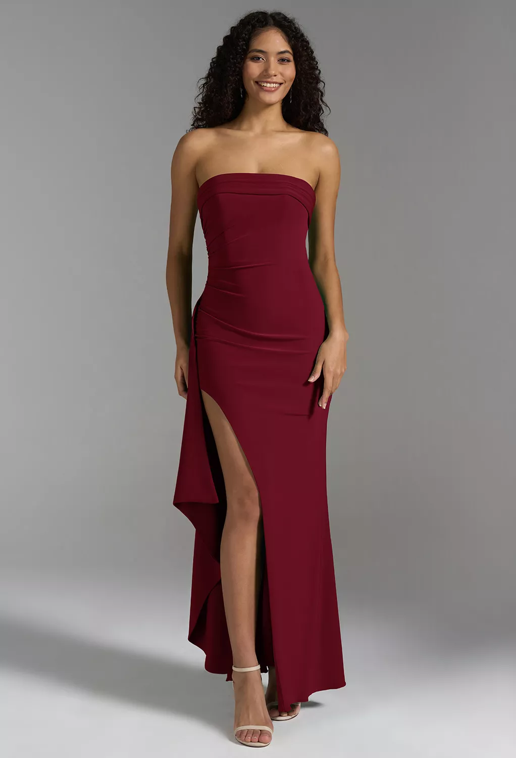 AW Lacie Burgundy  Summer Wedding Guest Dresses