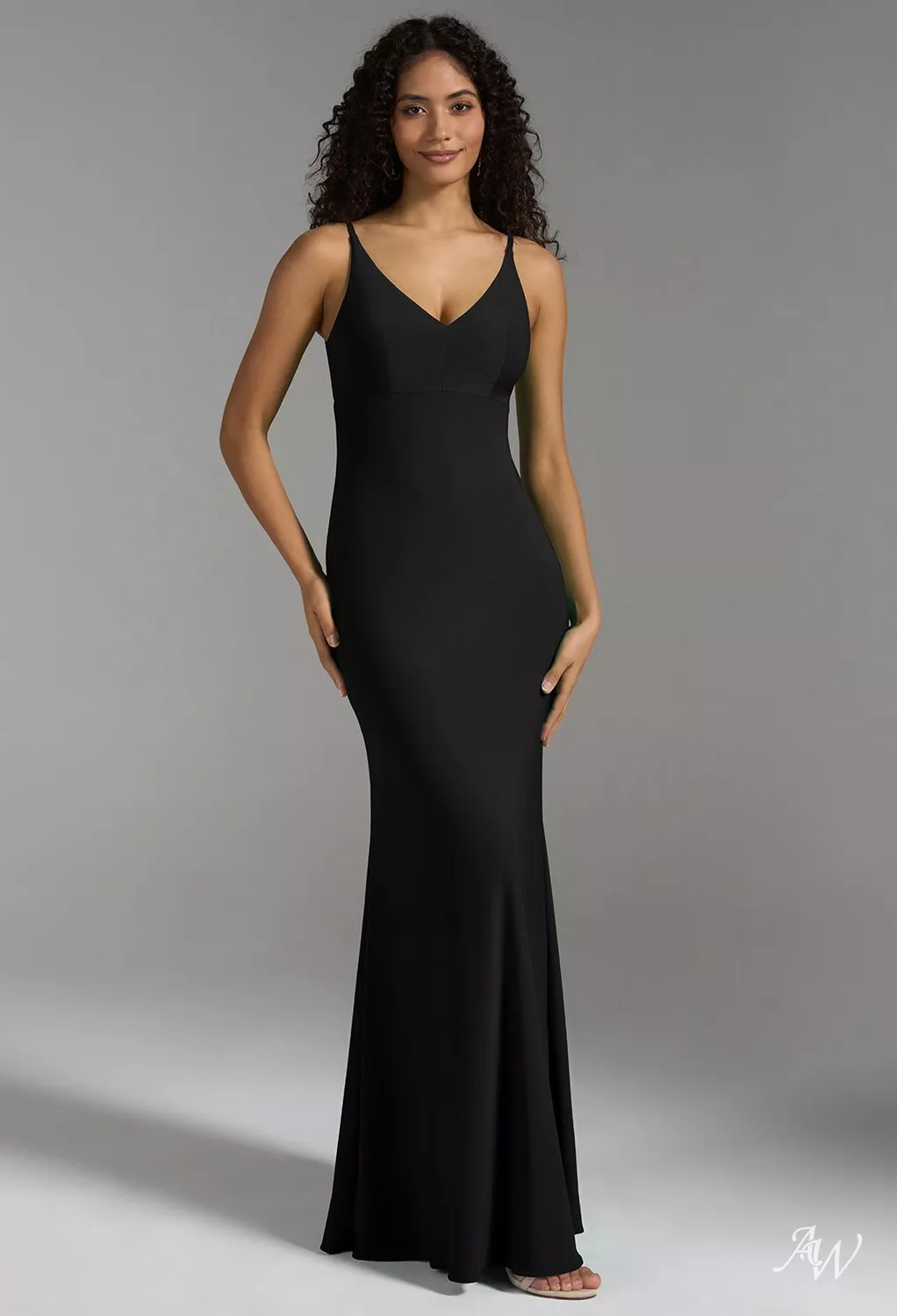 black bridesmaid dresses canada 2023 Black Lace Chiffon Formal Bridesmaid Dress L main image 0
