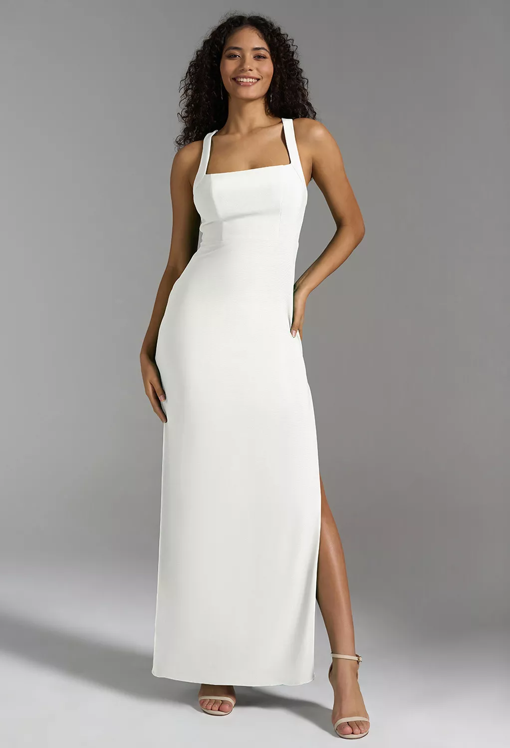 AW Tamsin White  Fall Wedding Guest Dresses