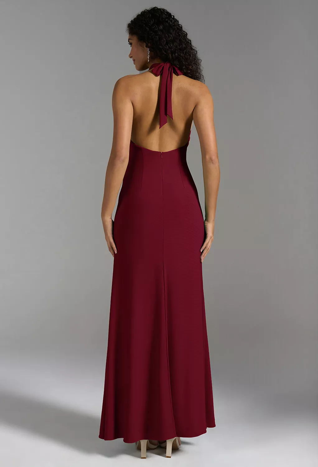 AW Shannon Burgundy  Fall Wedding Guest Dresses