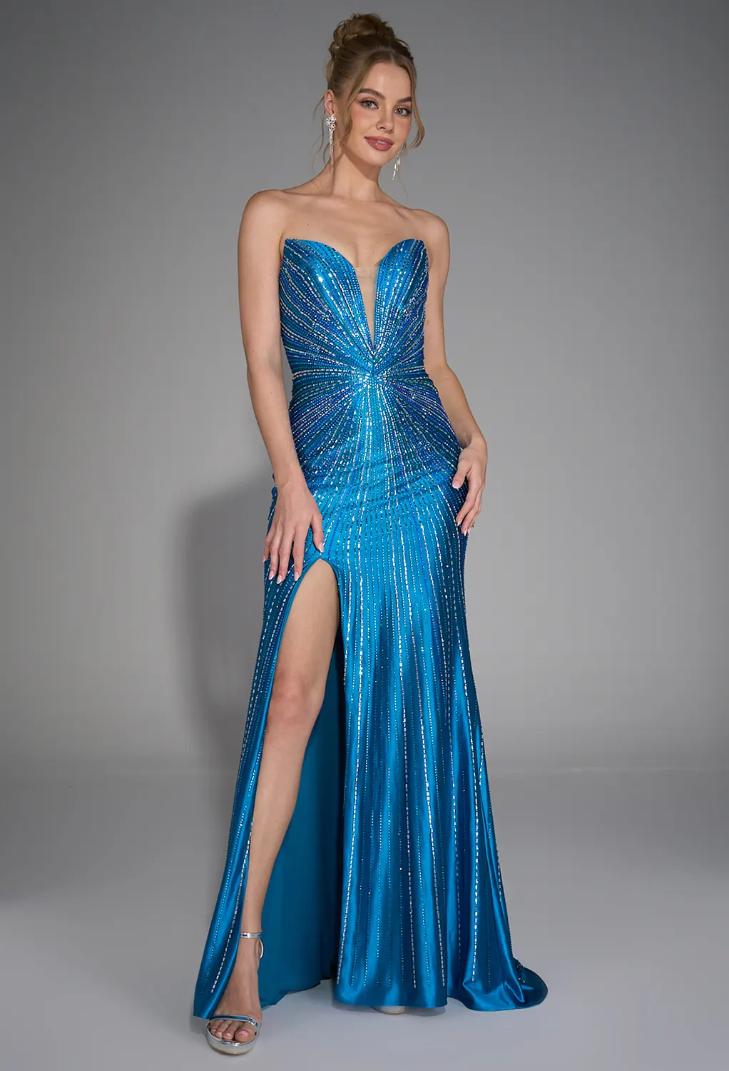 AW Carl Crystal Blue  Dresses