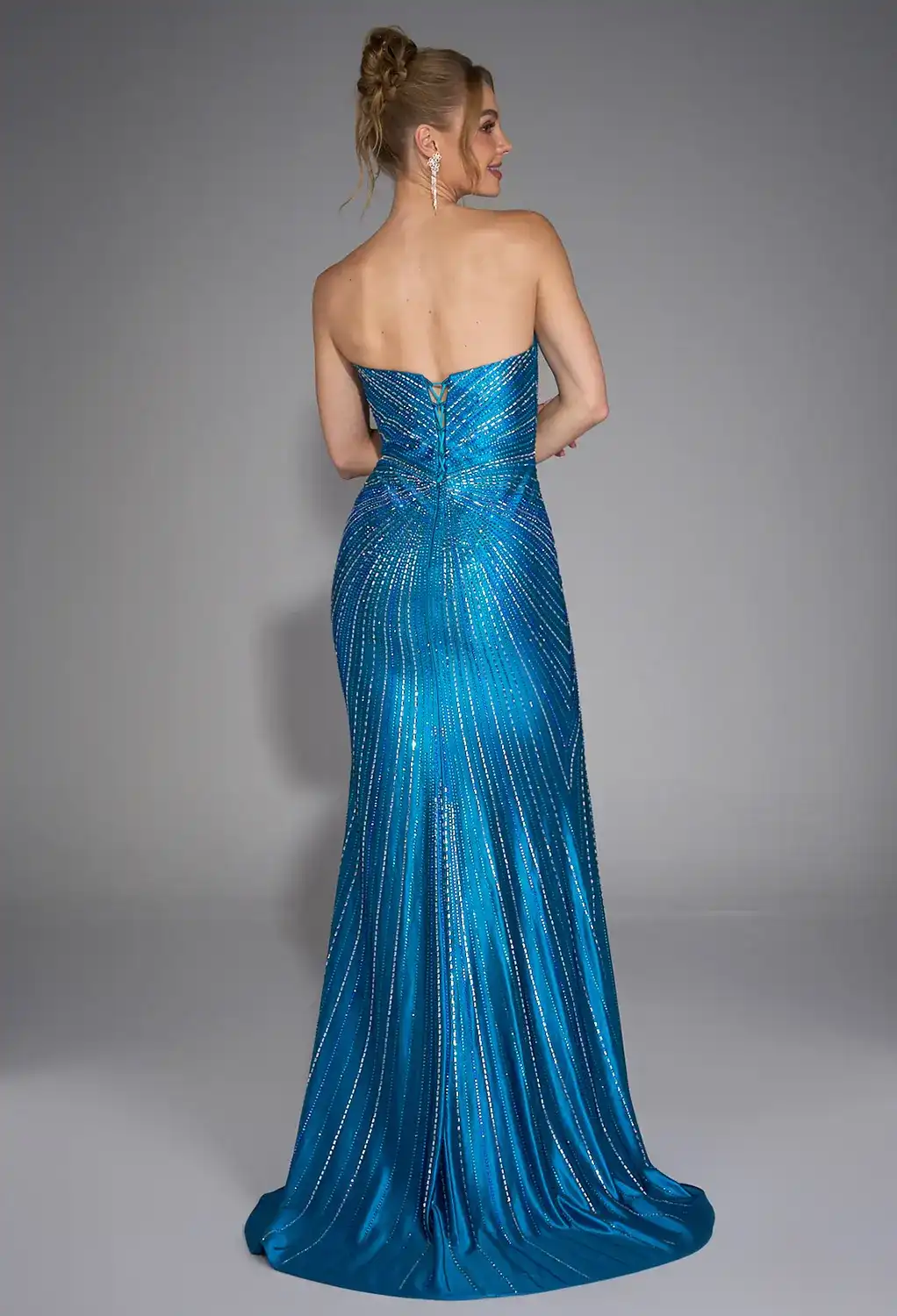 AW Carl Crystal Blue  Dresses