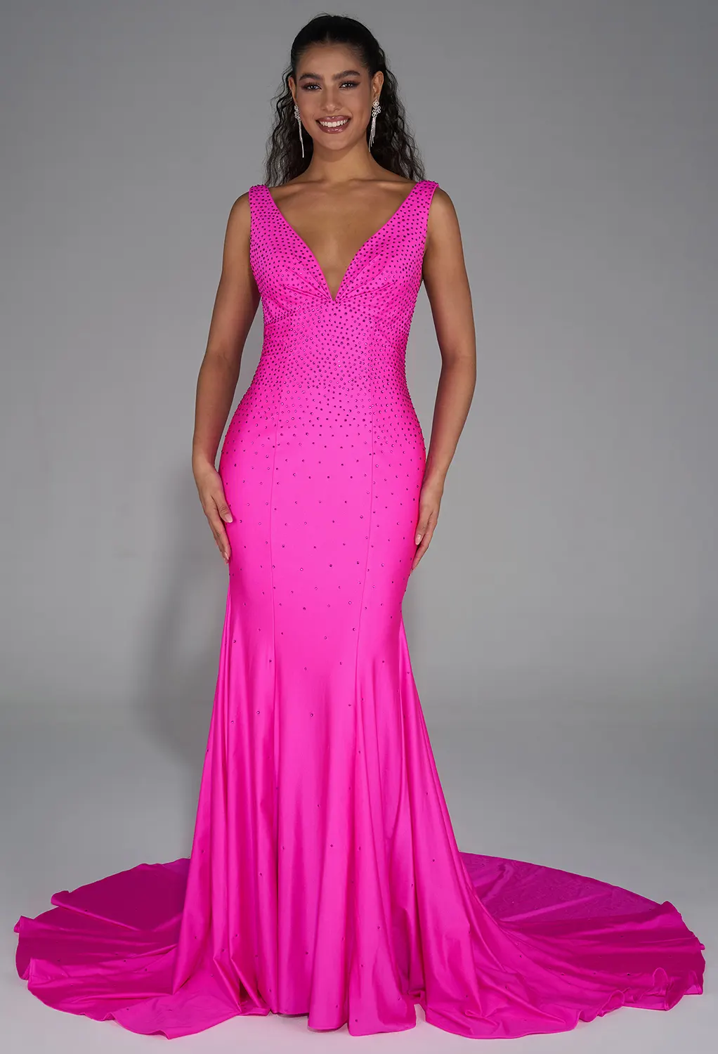 AW Tanisha Fuchsia Red  Dresses