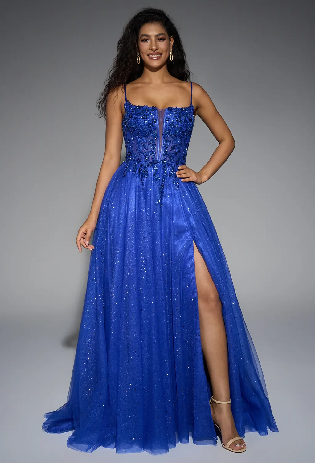 AW Safa Royal Blue  Prom Dresses