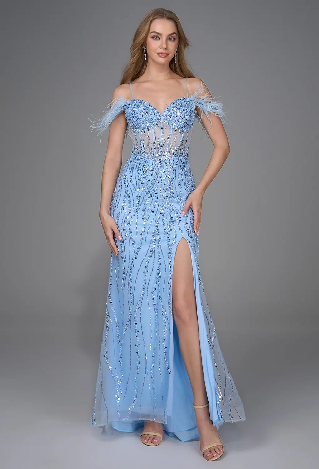 AW Lulu Light Sky  Prom Dresses