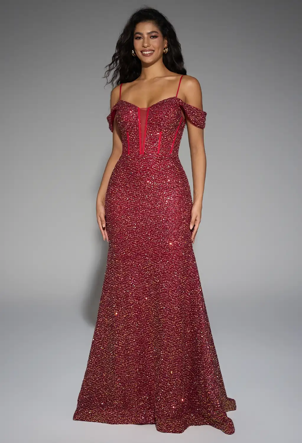 AW Leia Deep Claret  Dresses