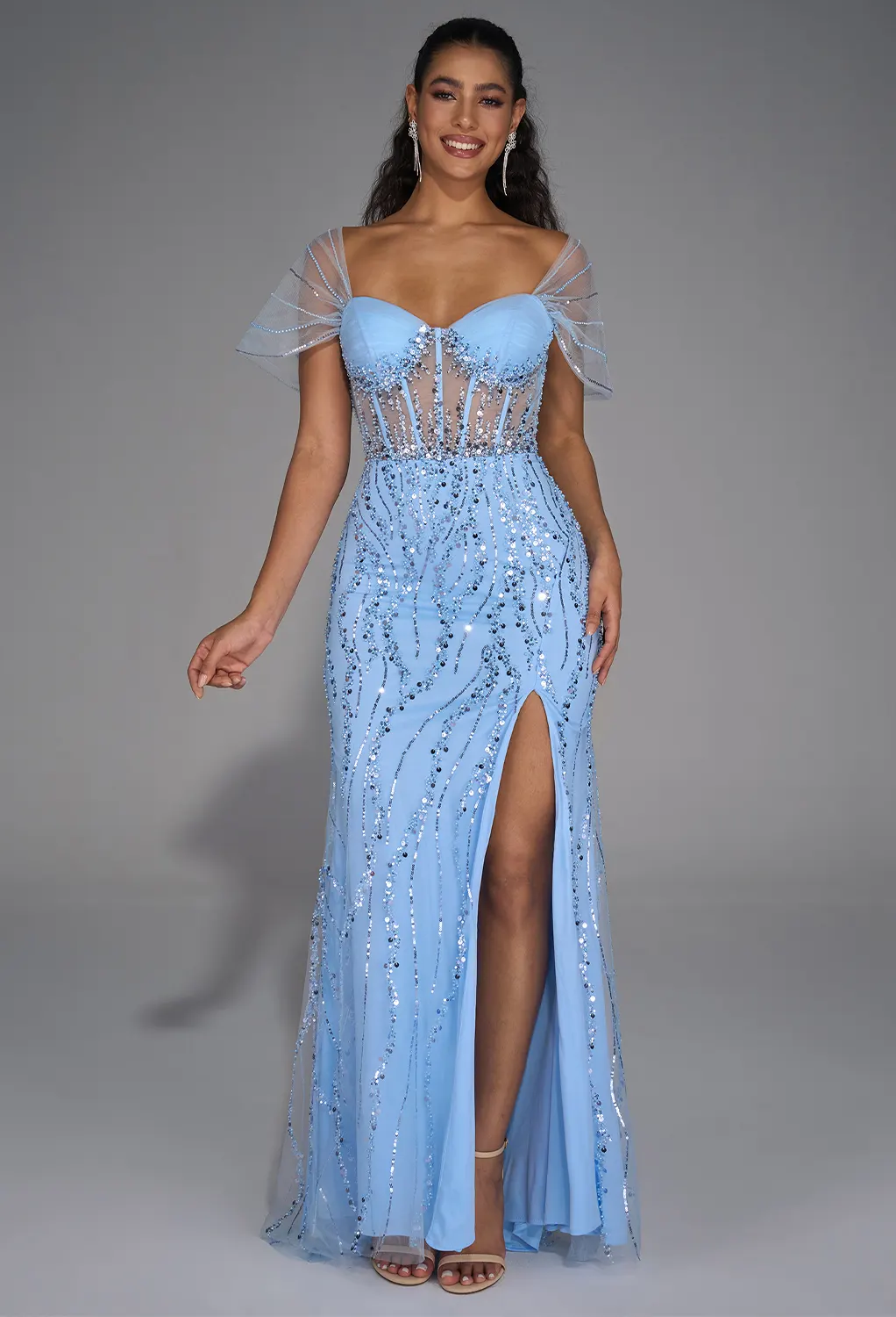 AW Jazmin Light Sky  Prom Dresses