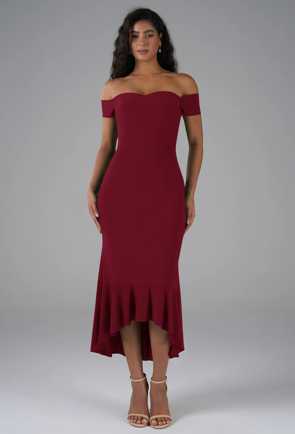 AW Tessa Burgundy  Wedding Guest Dresses
