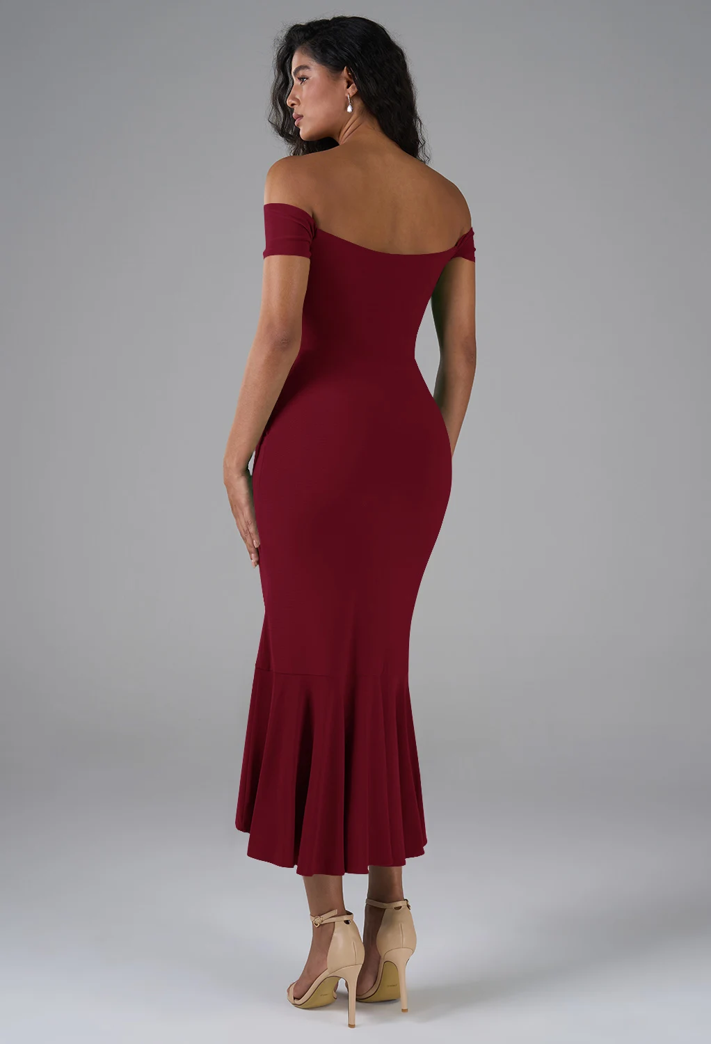 AW Tessa Burgundy  Wedding Guest Dresses