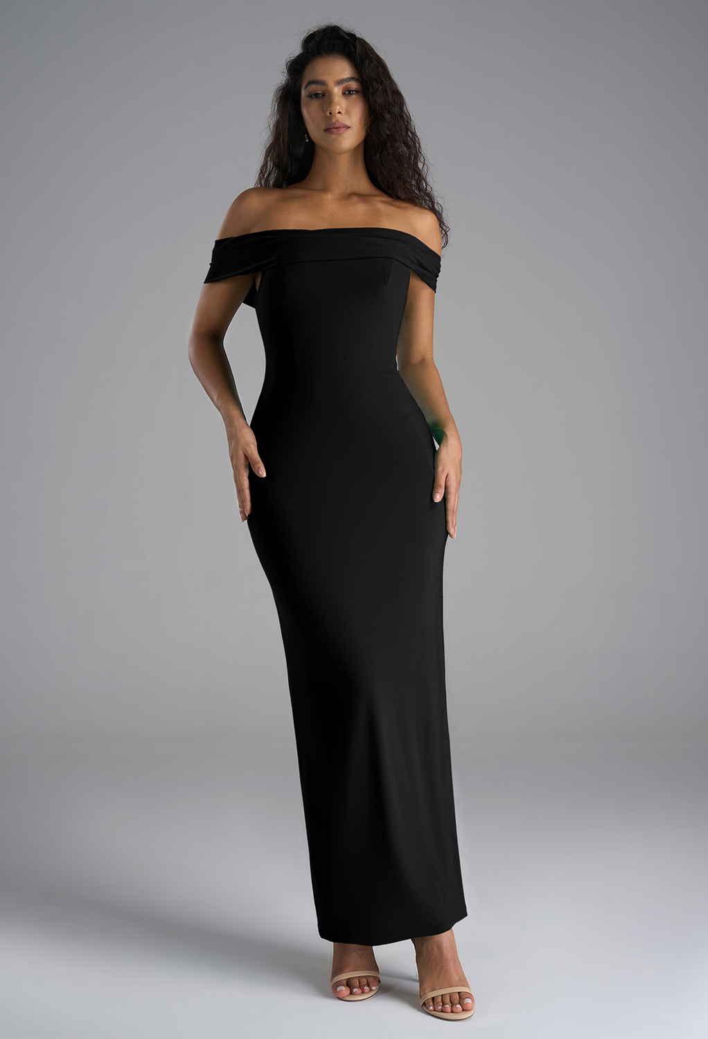 AW Maddison Black  Wedding Guest Dresses
