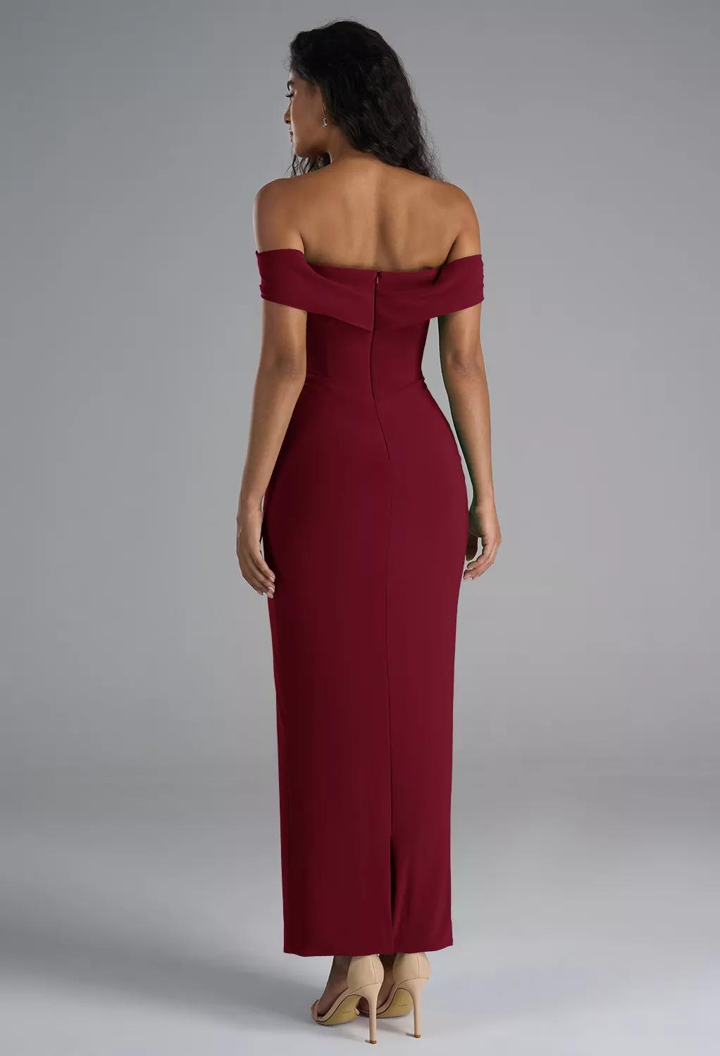 AW Maddison Burgundy  Wedding Guest Dresses