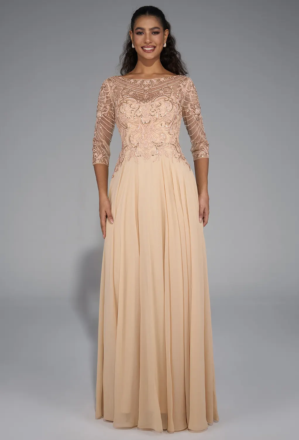 AW Mason Beige  Mother of the Bride Dresses