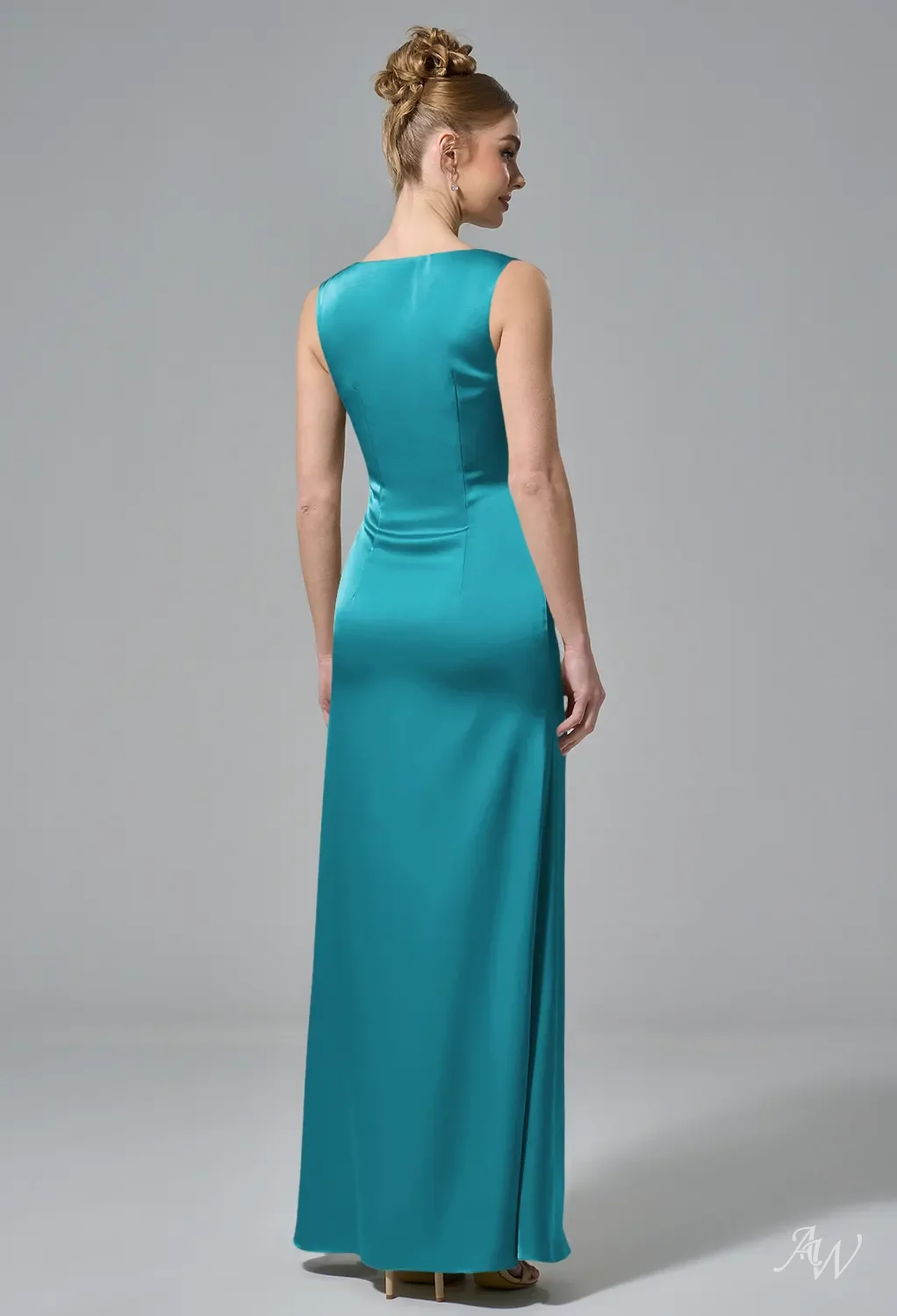 Teal Green Bridesmaid Teal Bridesmaid Dress Canada Dark Teal Bridesmaid  Dress Matte Satin Size Medium Birdy