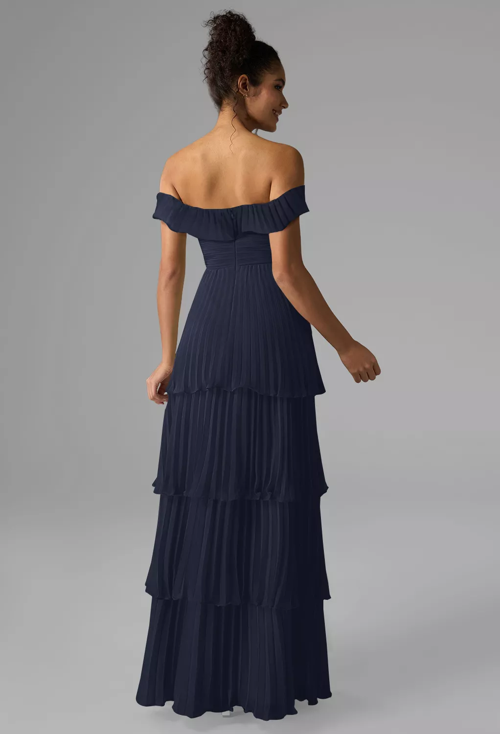 AW Neve Dark Navy  Long Bridesmaid Dresses