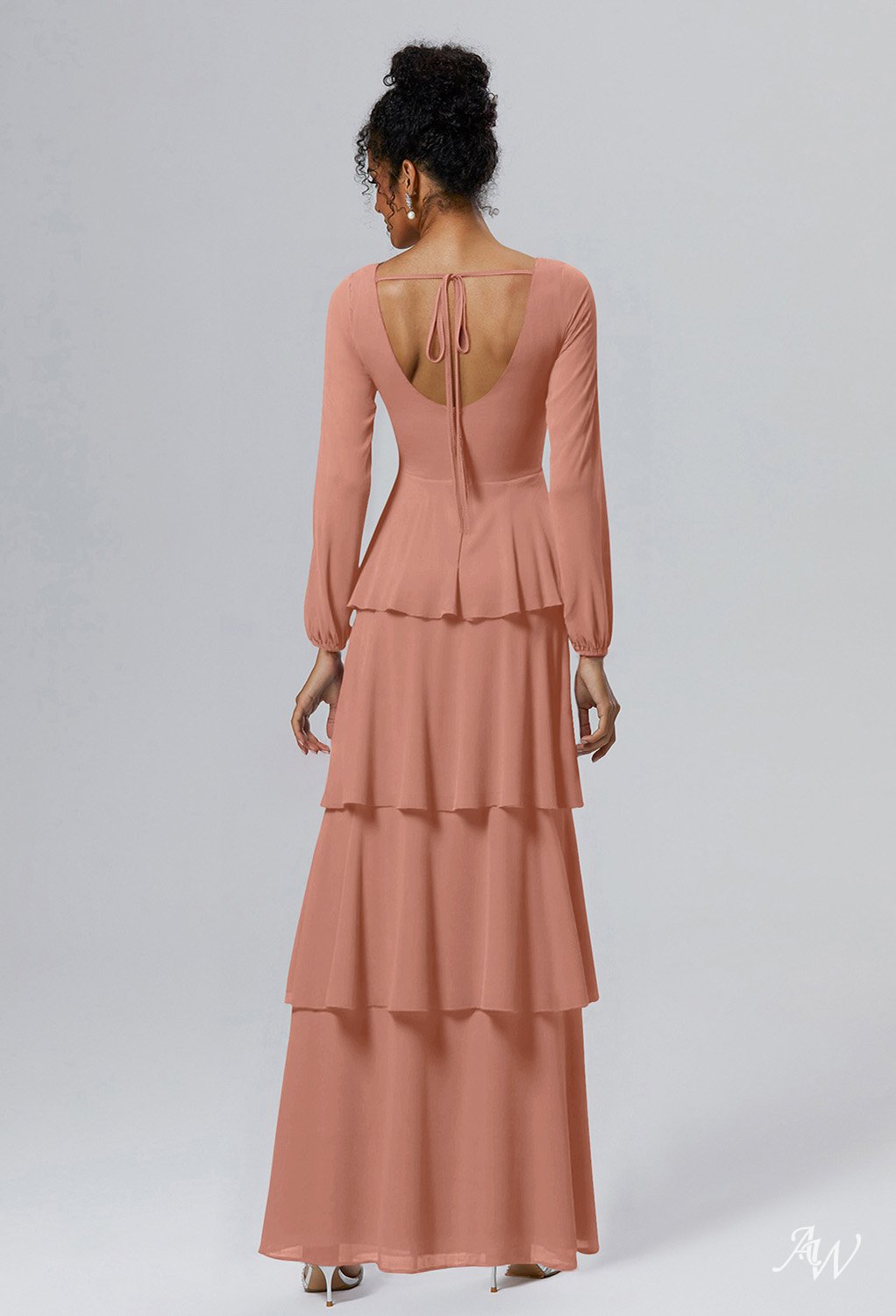 AW Salma Rose Pink Bridesmaid Dresses image3