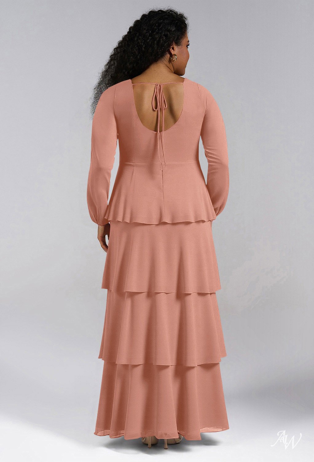 AW Salma Rose Pink Bridesmaid Dresses image4