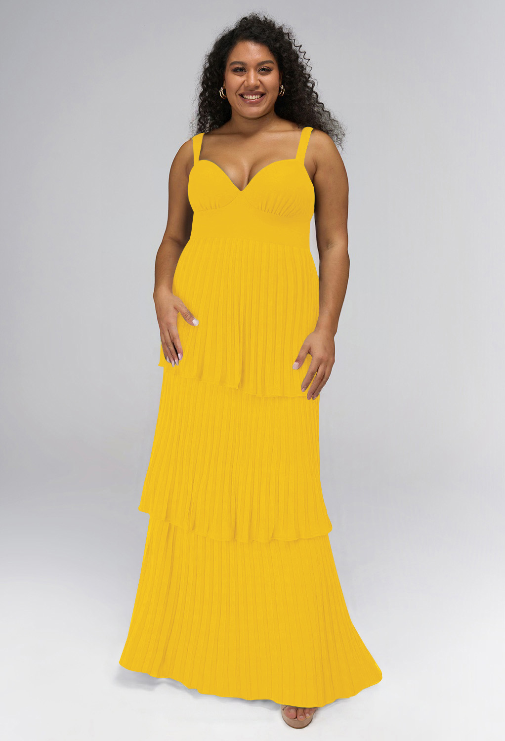 AW Lowri Mustard Yellow  Long Bridesmaid Dresses