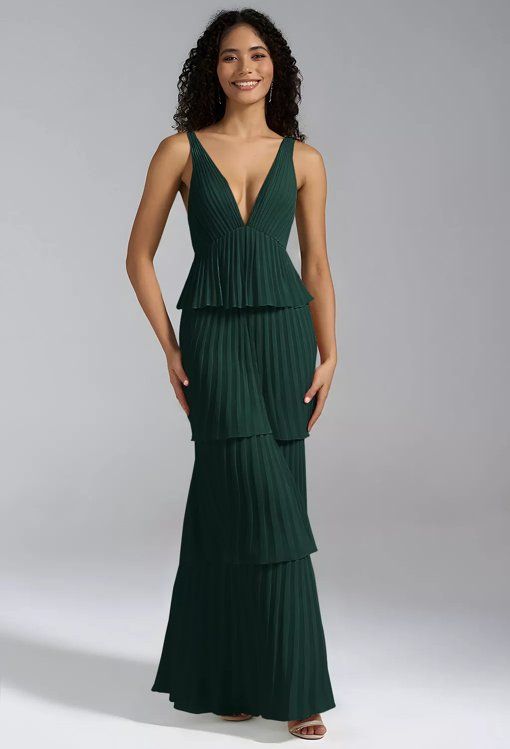 AW Asma Dark Emerald  Bridesmaid Dresses