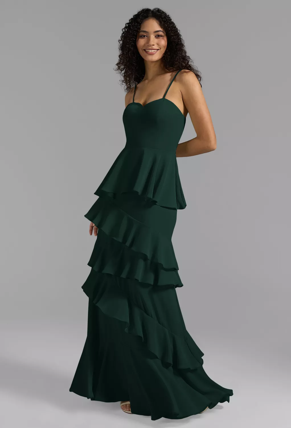 AW Levi Dark Emerald  Spring Wedding Guest Dresses