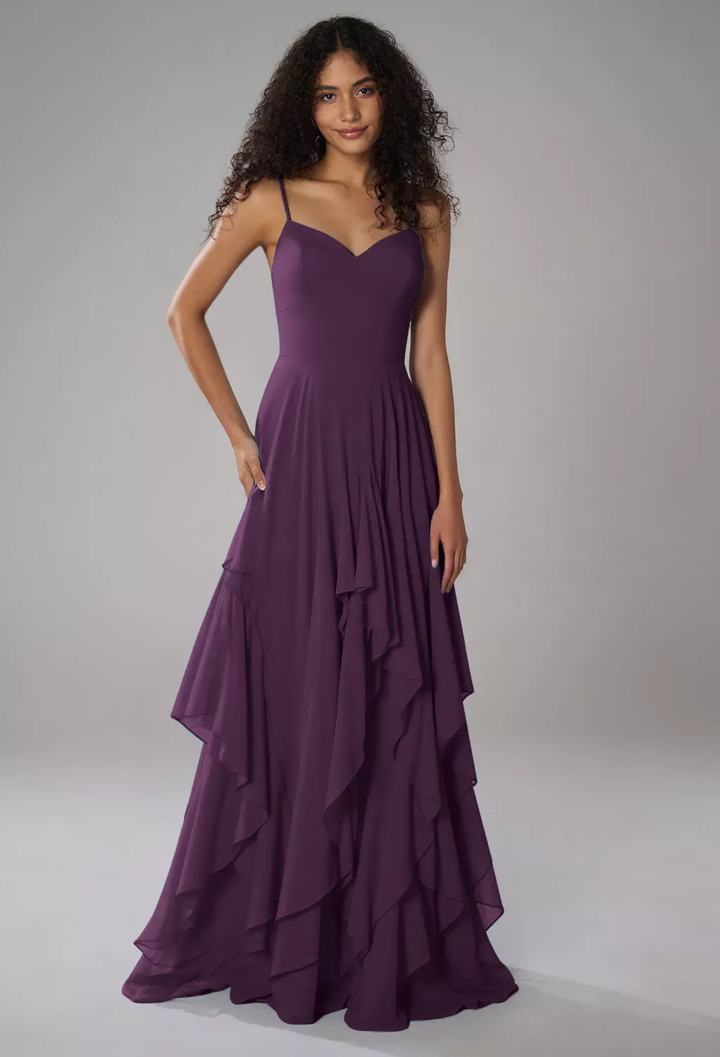 AW Arabella Grape  Wedding Guest Dresses