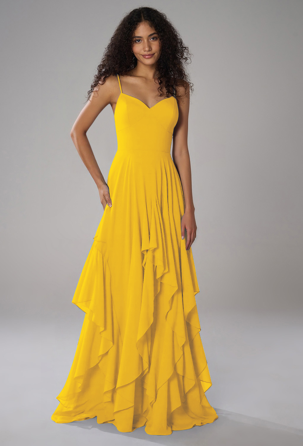 AW Arabella Mustard Yellow  Wedding Guest Dresses