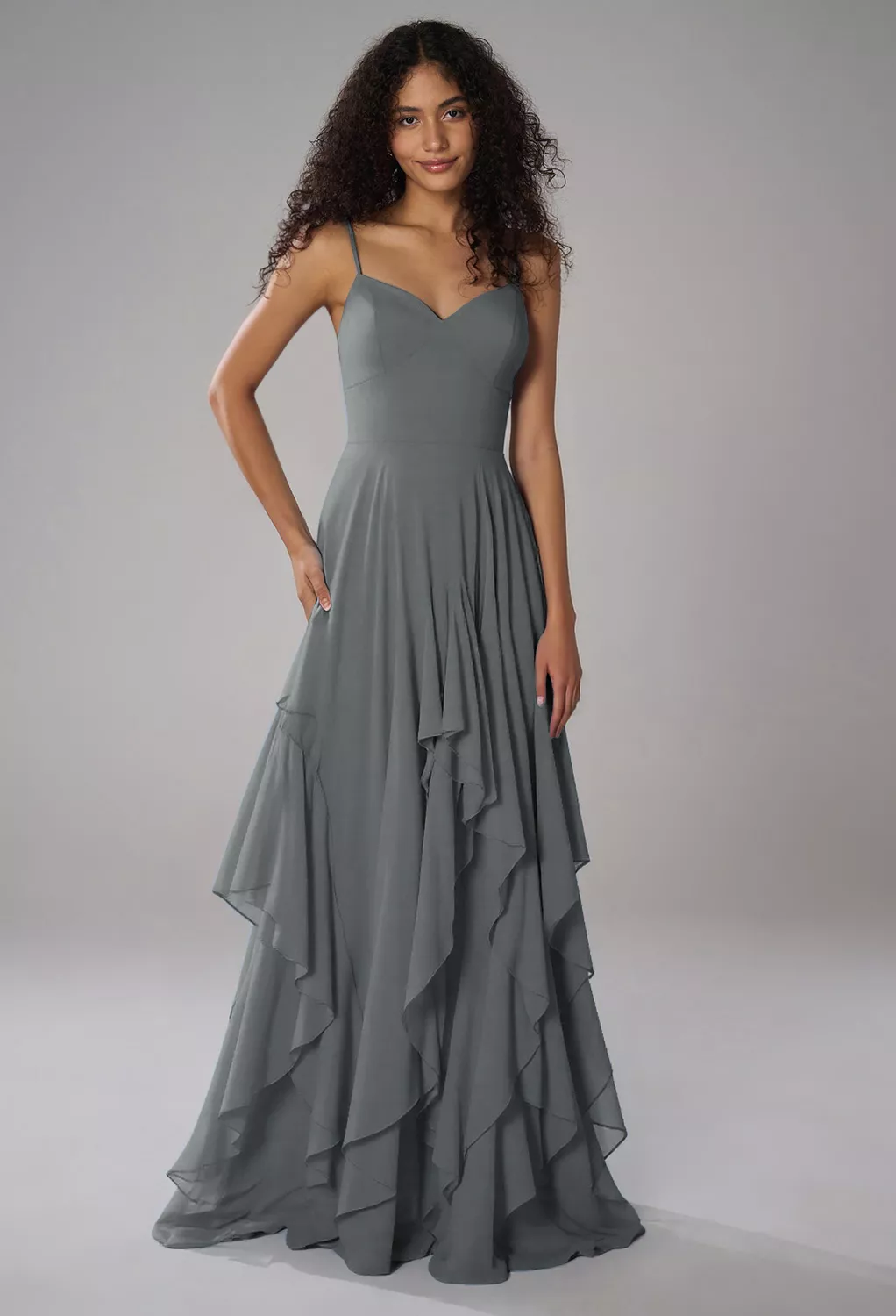 AW Arabella Steel Gray  Wedding Guest Dresses