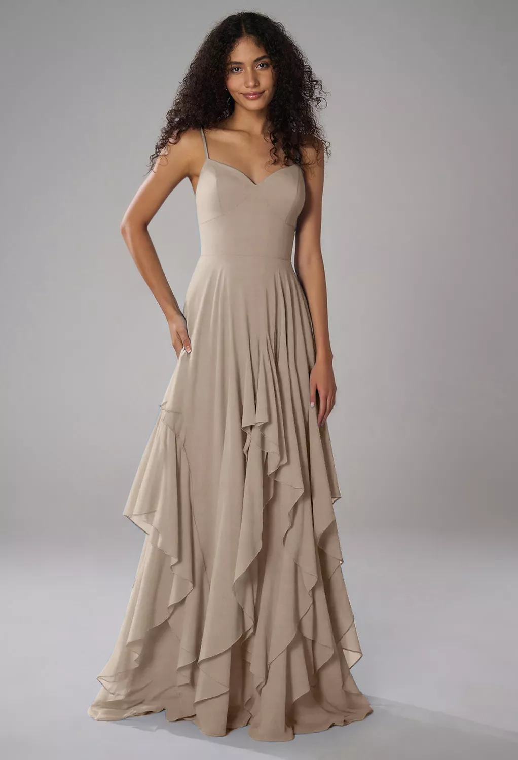 AW Arabella Taupe  Wedding Guest Dresses