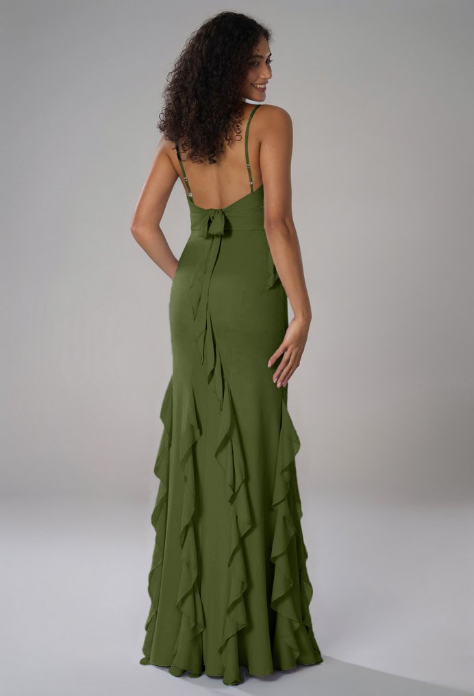 AW Kaiden Green Olive  Wedding Guest Dresses