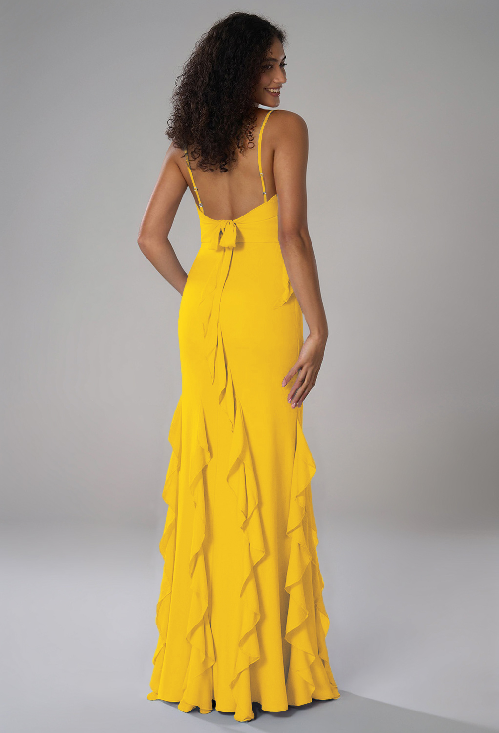 AW Kaiden Mustard Yellow  Wedding Guest Dresses