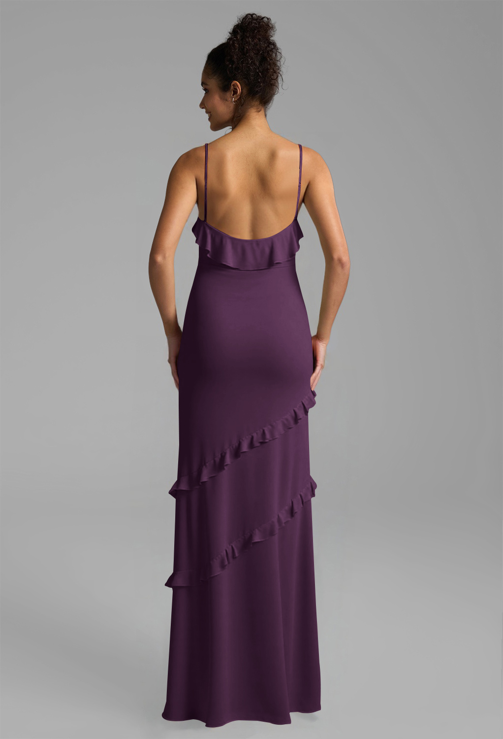 AW Tasnim Grape  Wedding Guest Dresses
